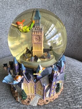 DISNEY’S Peter Pan 50 Years Of Adventure “You Can Fly” Musical Snow Globe Works